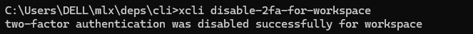 How to enable 2FA (two-factor authentication) in CLI reference visual 8